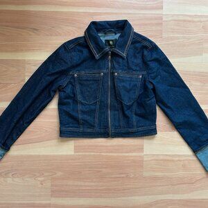 House of Harlow 1960 Cropped Denim Jean Jacket